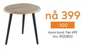 Skeidar Aomi bord tilbud