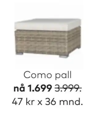 Skeidar Como pall tilbud