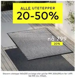 Skeidar Stavern uteteppe tilbud