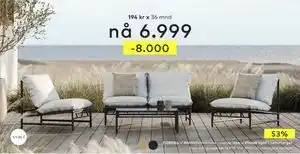 Skeidar Vega sofagruppe tilbud