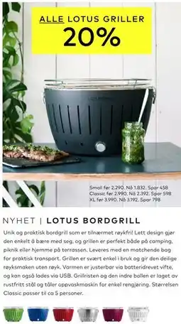 Skeidar ALLE LOTUS GRILLER tilbud