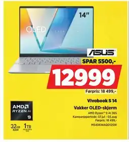 POWER Vivobook S 14 tilbud