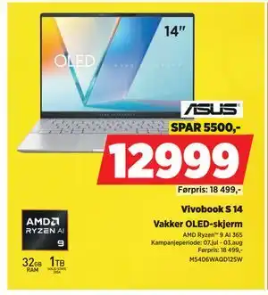 POWER Vivobook S 14 tilbud