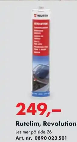 Würth Rutelim, Revolution tilbud