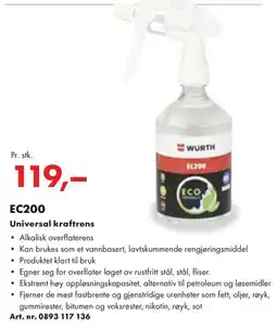 Würth EC200 Universal kraftrens tilbud