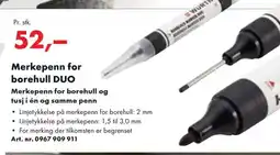 Würth Merkepenn for borehull DUO tilbud