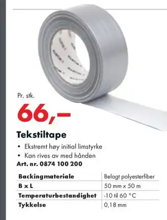 Würth Tekstiltape tilbud