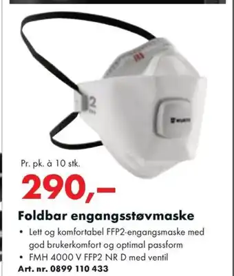 Würth Foldbar engangsstøvmaske tilbud