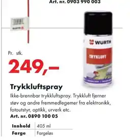 Würth Trykkluftspray tilbud