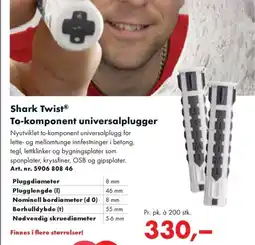 Würth Shark TwistⓇ To-komponent universalplugger tilbud