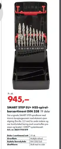 Würth SMART STEP EU+ HSS-spiral- borsortiment DIN 338 tilbud
