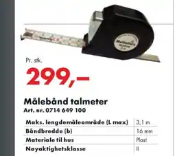 Würth Målebånd talmeter tilbud