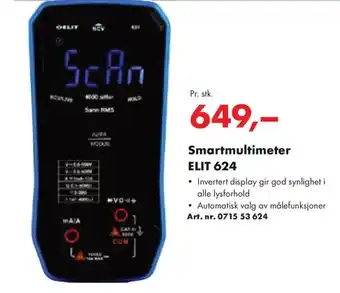 Würth Smartmultimeter ELIT 624 tilbud