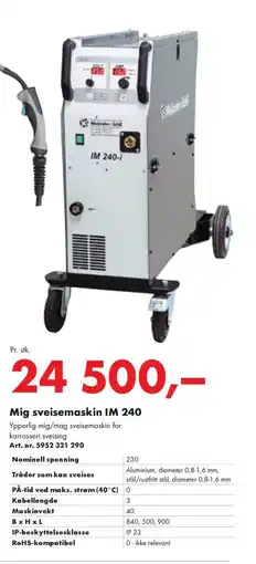 Würth Mig sveisemaskin IM 240 tilbud
