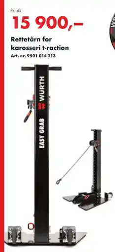 Würth Rettetårn for karosseri t-raction tilbud