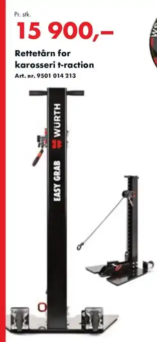 Würth Rettetårn for karosseri t-raction tilbud