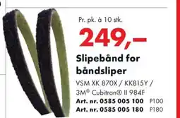 Würth Slipebånd for båndsliper tilbud