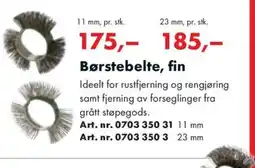 Würth Børstebelte, fin tilbud