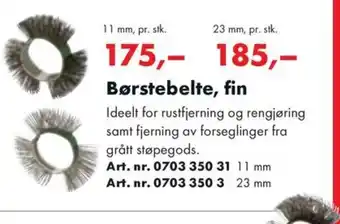 Würth Børstebelte, fin tilbud