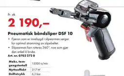 Würth Pneumatisk båndsliper DSF 10 tilbud