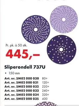 Würth Sliperondell 737U tilbud