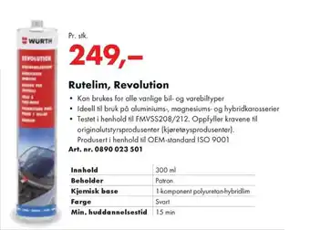 Würth Rutelim, Revolution tilbud