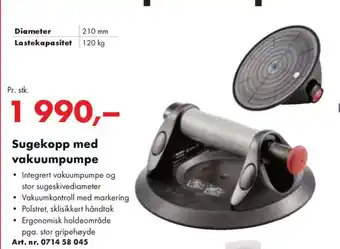 Würth Sugekopp med vakuumpumpe tilbud