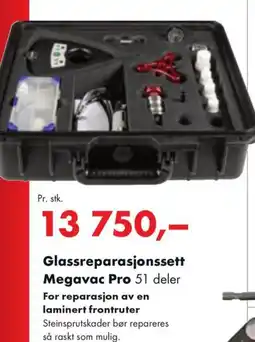 Würth Glassreparasjonssett Megavac Pro 51 deler tilbud