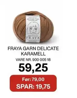 Stoff & Stil Fraya garn delicate karamell tilbud