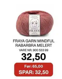 Stoff & Stil Fraya garn mindful rabarbra melert vare nr. 900 533 99 tilbud