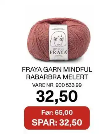 Stoff & Stil Fraya garn mindful rabarbra melert vare nr. 900 533 99 tilbud