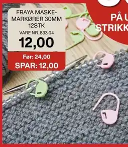 Stoff & Stil Fraya maske- markører 30mm 12stk tilbud