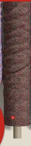 Stoff & Stil Ecovero vevet viskose med rød paisley tilbud