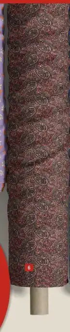 Stoff & Stil Ecovero vevet viskose med rød paisley tilbud