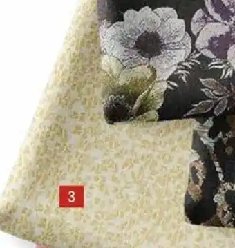 Stoff & Stil Vevet jacquard m lys oliven- gul mønster tilbud