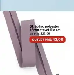 Stoff & Stil Skråbånd polyester 18mm støvet lilla 4m tilbud