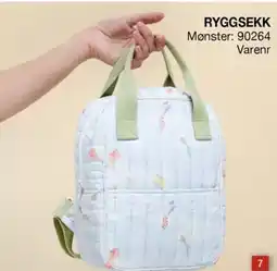 Stoff & Stil RYGGSEKK Mønster: 90264 Varenr tilbud