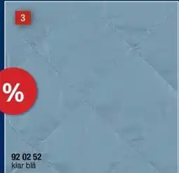Stoff & Stil VEVET QUILT LYS KLAR BLÅ MED FÖR tilbud