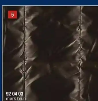 Stoff & Stil Vevet quilt mørk brun m för tilbud