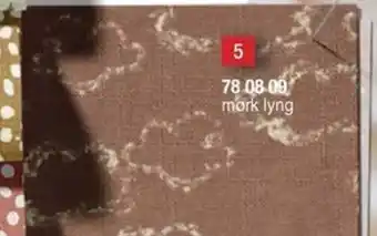 Stoff & Stil Bomull mørk lyng m skyer tilbud
