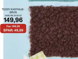 Stoff & Stil Teddy kastanje- brun tilbud
