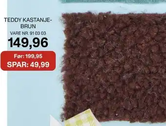 Stoff & Stil Teddy kastanje- brun tilbud