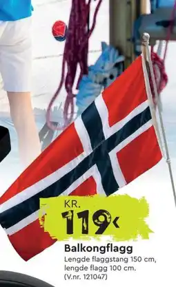 Mekk Balkongflagg tilbud