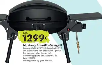 Mekk Mustang Amarillo Gassgrill tilbud