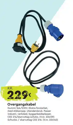 Mekk Overgangskabel tilbud