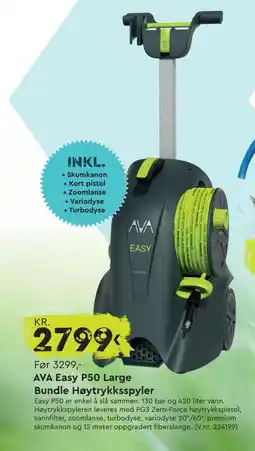 Mekk AVA Easy P50 Large Bundle Høytrykksspyler tilbud
