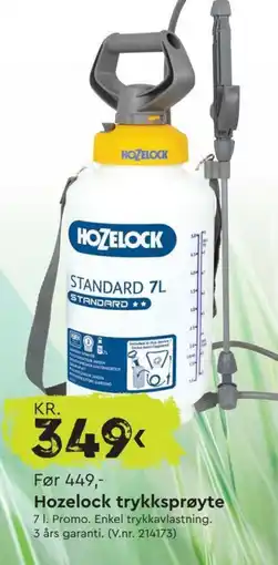 Mekk Hozelock trykksprøyte tilbud