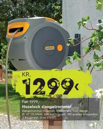 Mekk Hozelock slangetrommel tilbud