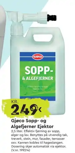 Mekk Gjøco Sopp- og Algefjerner Ejektor tilbud