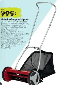 Mekk Einhell Håndplenklipper tilbud